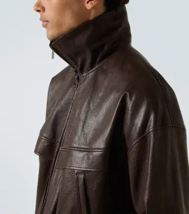 Saint Laurent Leather bomber jacket | Thumbnail 6 Saint Laurent Leather bomber jacket | Thumbnail 6
