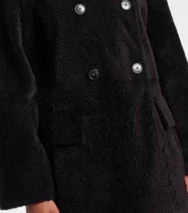 Yves Salomon Double-breasted shearling coat | Thumbnail 3 Yves Salomon Double-breasted shearling coat | Thumbnail 3