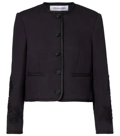 Veronica Beard Latrell cropped embroidered jacket | Thumbnail 1 Veronica Beard Latrell cropped embroidered jacket | Thumbnail 1