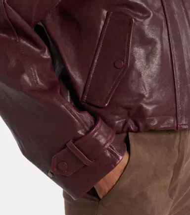 Veronica Beard Bateman cropped leather jacket | Thumbnail 4 Veronica Beard Bateman cropped leather jacket | Thumbnail 4