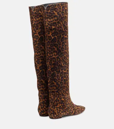 Gianvito Rossi Leopard-print suede knee-high boots | Thumbnail 2 Gianvito Rossi Leopard-print suede knee-high boots | Thumbnail 2