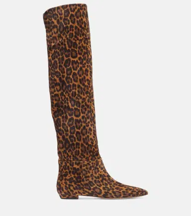Gianvito Rossi Leopard-print suede knee-high boots | Thumbnail 3 Gianvito Rossi Leopard-print suede knee-high boots | Thumbnail 3