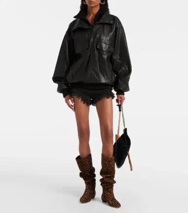 Gianvito Rossi Leopard-print suede knee-high boots | Thumbnail 5 Gianvito Rossi Leopard-print suede knee-high boots | Thumbnail 5