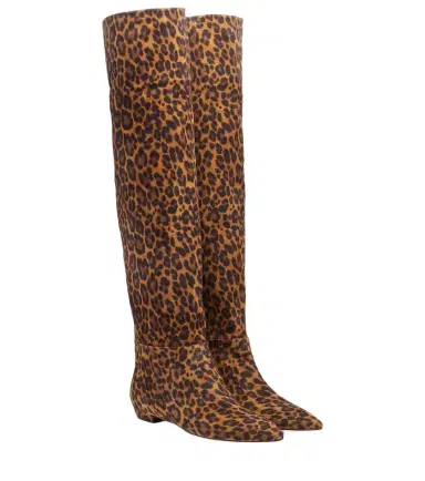 Gianvito Rossi Leopard-print suede knee-high boots | Thumbnail 1 Gianvito Rossi Leopard-print suede knee-high boots | Thumbnail 1