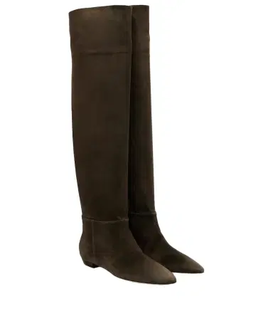 Gianvito Rossi Suede knee-high boots | Thumbnail 1 Gianvito Rossi Suede knee-high boots | Thumbnail 1