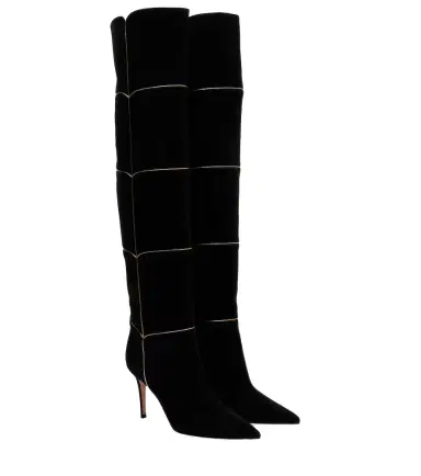 Gianvito Rossi Cuissard 85 suede knee-high boots | Thumbnail 1 Gianvito Rossi Cuissard 85 suede knee-high boots | Thumbnail 1