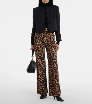 Veronica Beard Leopard-print high-rise wide-leg pants | Thumbnail 3 Veronica Beard Leopard-print high-rise wide-leg pants | Thumbnail 3