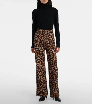 Veronica Beard Leopard-print high-rise wide-leg pants | Thumbnail 6 Veronica Beard Leopard-print high-rise wide-leg pants | Thumbnail 6