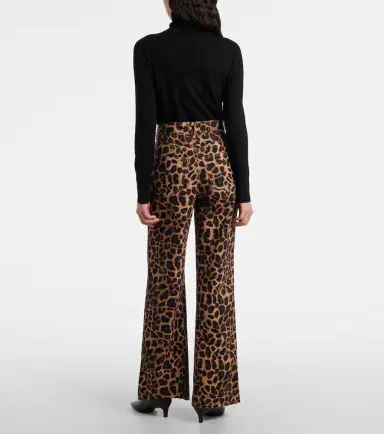 Veronica Beard Leopard-print high-rise wide-leg pants | Thumbnail 7 Veronica Beard Leopard-print high-rise wide-leg pants | Thumbnail 7