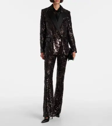 Veronica Beard Sequined double-breasted blazer | Thumbnail 3 Veronica Beard Sequined double-breasted blazer | Thumbnail 3