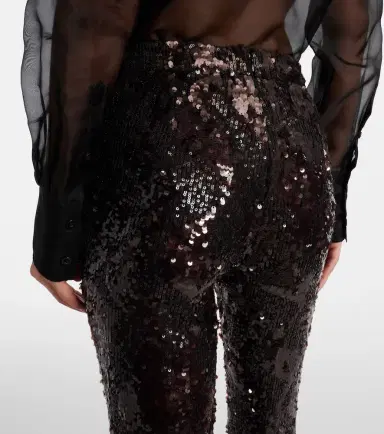 Veronica Beard Collier sequined flared pants | Thumbnail 3 Veronica Beard Collier sequined flared pants | Thumbnail 3