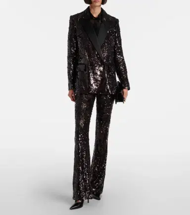 Veronica Beard Collier sequined flared pants | Thumbnail 5 Veronica Beard Collier sequined flared pants | Thumbnail 5