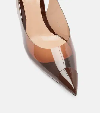 Gianvito Rossi Diana 85 leather-trimmed slingback pumps | Thumbnail 2 Gianvito Rossi Diana 85 leather-trimmed slingback pumps | Thumbnail 2