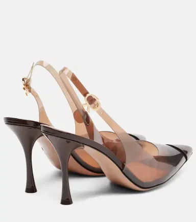 Gianvito Rossi Diana 85 leather-trimmed slingback pumps | Thumbnail 4 Gianvito Rossi Diana 85 leather-trimmed slingback pumps | Thumbnail 4