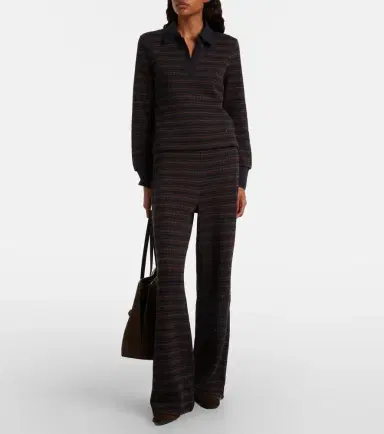 Veronica Beard Kamal striped polo sweater | Thumbnail 5 Veronica Beard Kamal striped polo sweater | Thumbnail 5