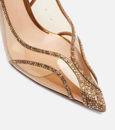 Gianvito Rossi Diana 95 leather-trimmed PU slingback pumps | Thumbnail 2 Gianvito Rossi Diana 95 leather-trimmed PU slingback pumps | Thumbnail 2