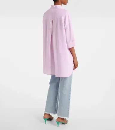 Valentino Oversized linen polo shirt | Thumbnail 4 Valentino Oversized linen polo shirt | Thumbnail 4