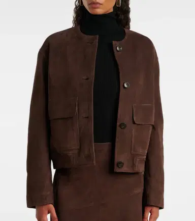 Yves Salomon Suede jacket | Thumbnail 2 Yves Salomon Suede jacket | Thumbnail 2