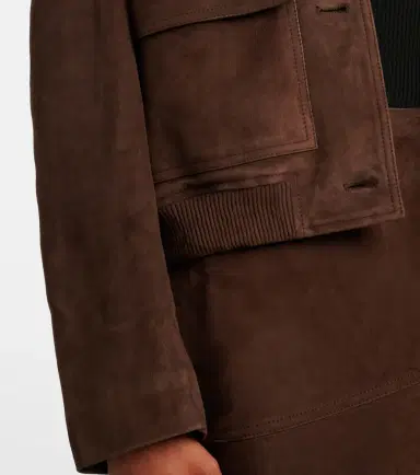 Yves Salomon Suede jacket | Thumbnail 3 Yves Salomon Suede jacket | Thumbnail 3