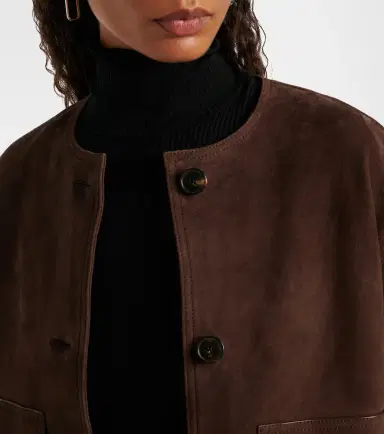 Yves Salomon Suede jacket | Thumbnail 4 Yves Salomon Suede jacket | Thumbnail 4