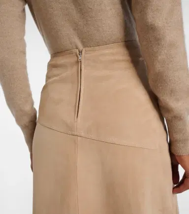 Yves Salomon Suede midi skirt | Thumbnail 5 Yves Salomon Suede midi skirt | Thumbnail 5