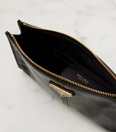 Prada Logo leather pouch | Thumbnail 4 Prada Logo leather pouch | Thumbnail 4