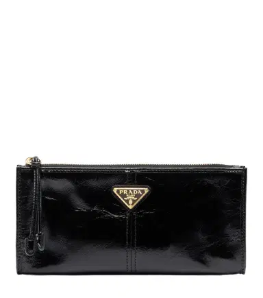Prada Logo leather pouch | Thumbnail 1 Prada Logo leather pouch | Thumbnail 1