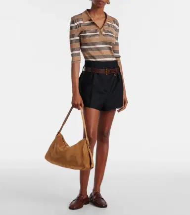 Prada Aimée Large suede shoulder bag | Thumbnail 5 Prada Aimée Large suede shoulder bag | Thumbnail 5