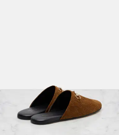 Gucci Horsebit GG suede mules | Thumbnail 2 Gucci Horsebit GG suede mules | Thumbnail 2