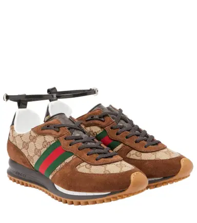 Gucci Re-Motion suede-trimmed sneakers | Thumbnail 1 Gucci Re-Motion suede-trimmed sneakers | Thumbnail 1