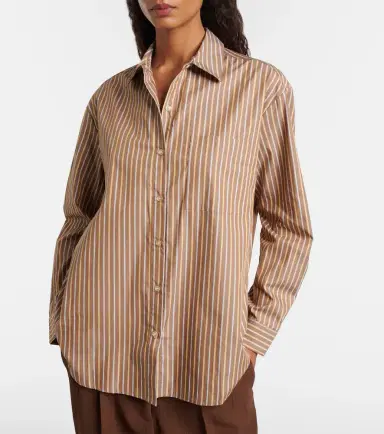 Leset Yoshi striped cotton-blend twill shirt | Thumbnail 5 Leset Yoshi striped cotton-blend twill shirt | Thumbnail 5