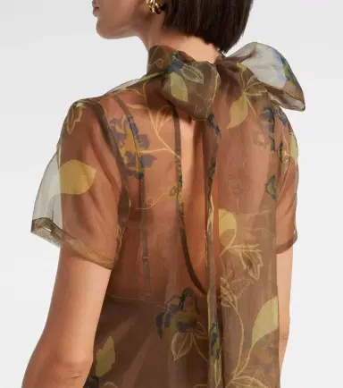 Staud Calluna floral organza maxi dress | Thumbnail 6 Staud Calluna floral organza maxi dress | Thumbnail 6