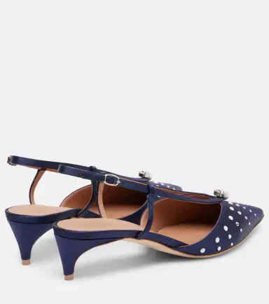 Malone Souliers Moore 40 embellished satin slingback pumps | Thumbnail 2 Malone Souliers Moore 40 embellished satin slingback pumps | Thumbnail 2