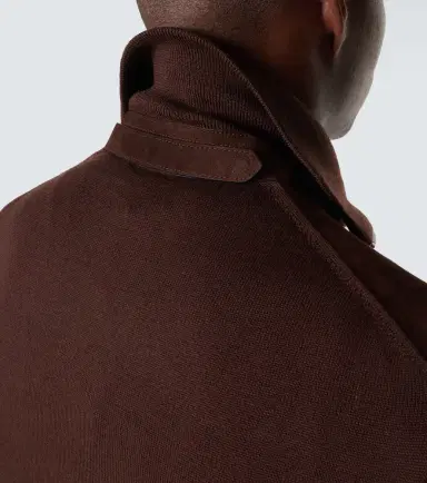 Tom Ford Suede-paneled wool-blend zip-up sweater | Thumbnail 5 Tom Ford Suede-paneled wool-blend zip-up sweater | Thumbnail 5