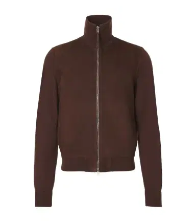 Tom Ford Suede-paneled wool-blend zip-up sweater | Thumbnail 1 Tom Ford Suede-paneled wool-blend zip-up sweater | Thumbnail 1