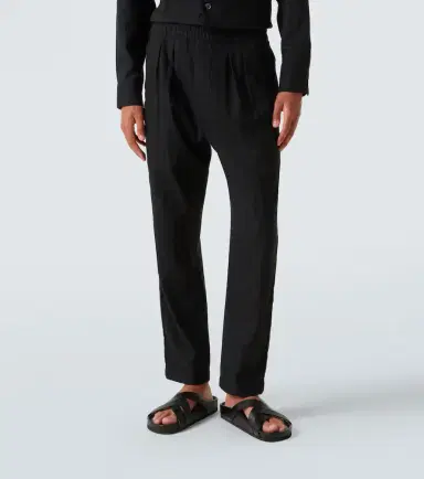 Tom Ford Striped cotton and silk straight pants | Thumbnail 3 Tom Ford Striped cotton and silk straight pants | Thumbnail 3