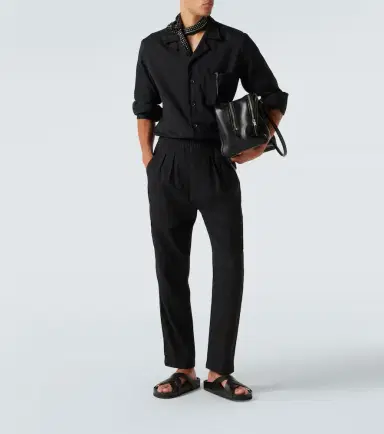 Tom Ford Striped cotton and silk straight pants | Thumbnail 5 Tom Ford Striped cotton and silk straight pants | Thumbnail 5
