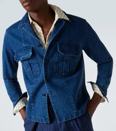 Tom Ford Striped denim overshirt | Thumbnail 5 Tom Ford Striped denim overshirt | Thumbnail 5