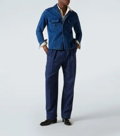 Tom Ford Striped denim overshirt | Thumbnail 6 Tom Ford Striped denim overshirt | Thumbnail 6