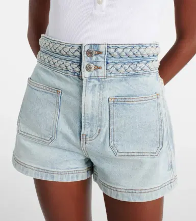 Veronica Beard Elijah high-rise denim shorts | Thumbnail 2 Veronica Beard Elijah high-rise denim shorts | Thumbnail 2
