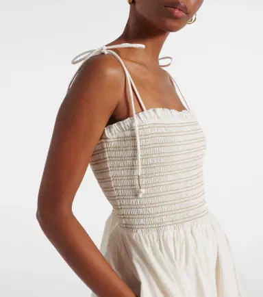 Veronica Beard Kaela smocked cotton midi dress | Thumbnail 5 Veronica Beard Kaela smocked cotton midi dress | Thumbnail 5