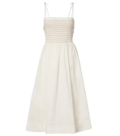 Veronica Beard Kaela smocked cotton midi dress | Thumbnail 1 Veronica Beard Kaela smocked cotton midi dress | Thumbnail 1