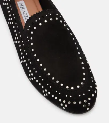 Aquazzura Skye studded suede loafers | Thumbnail 3 Aquazzura Skye studded suede loafers | Thumbnail 3