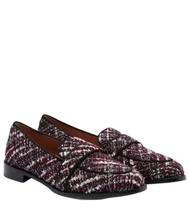 Aquazzura Martin tweed loafers | Thumbnail 1 Aquazzura Martin tweed loafers | Thumbnail 1