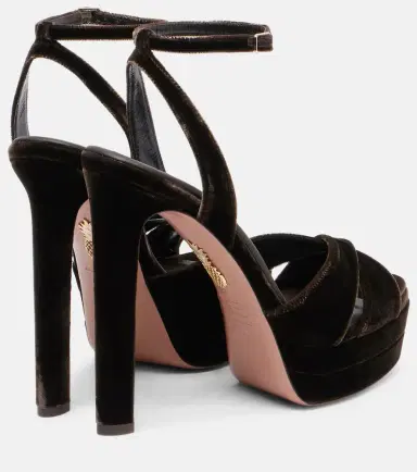 Aquazzura Divine 130 velvet platform sandals | Thumbnail 2 Aquazzura Divine 130 velvet platform sandals | Thumbnail 2