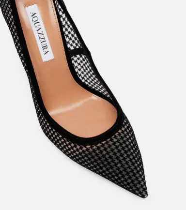 Aquazzura Nude 105 houndstooth velvet pumps | Thumbnail 2 Aquazzura Nude 105 houndstooth velvet pumps | Thumbnail 2