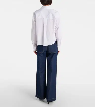 Veronica Beard Khai cotton-blend poplin shirt | Thumbnail 4 Veronica Beard Khai cotton-blend poplin shirt | Thumbnail 4