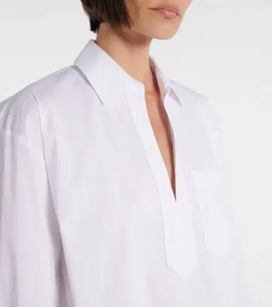 Veronica Beard Khai cotton-blend poplin shirt | Thumbnail 6 Veronica Beard Khai cotton-blend poplin shirt | Thumbnail 6