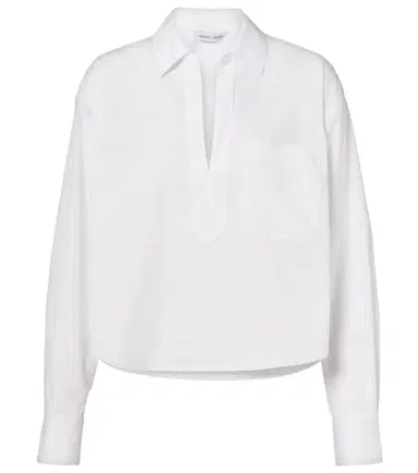 Veronica Beard Khai cotton-blend poplin shirt | Thumbnail 1 Veronica Beard Khai cotton-blend poplin shirt | Thumbnail 1