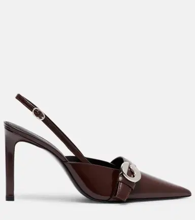 Coperni Belt Stiletto leather slingback pumps | Thumbnail 3 Coperni Belt Stiletto leather slingback pumps | Thumbnail 3